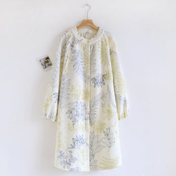 Pijama de noapte pentru alăptare – bumbac pur, 95–100% bumbac, mâneci lungi, țesătură subțire, deschidere pentru alăptare tip cruce, stil minimalist casual