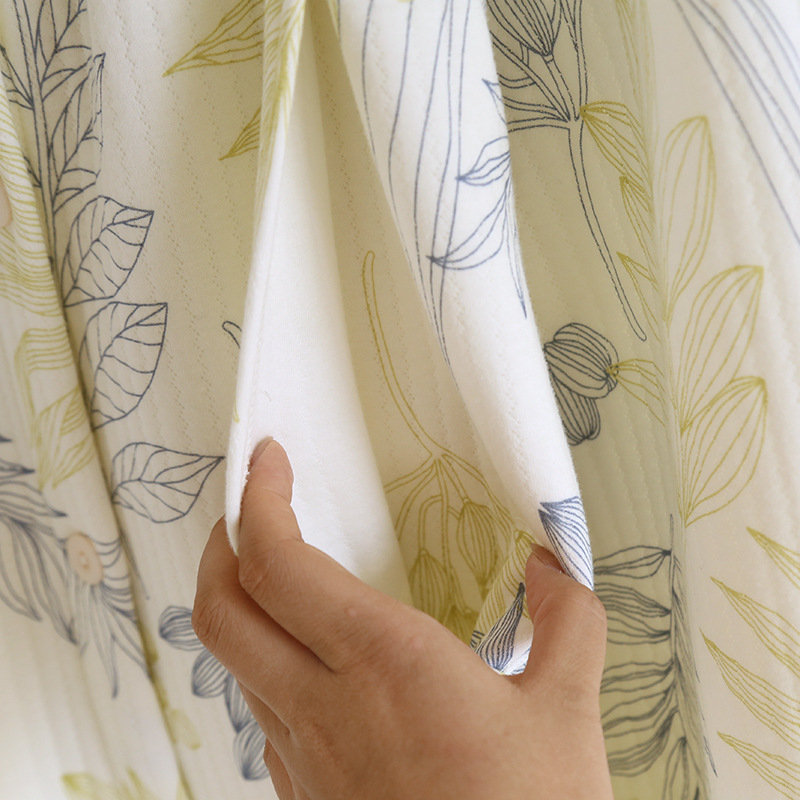 Pijama de noapte pentru alăptare – bumbac pur, 95–100% bumbac, mâneci lungi, țesătură subțire, deschidere pentru alăptare tip cruce, stil minimalist casual