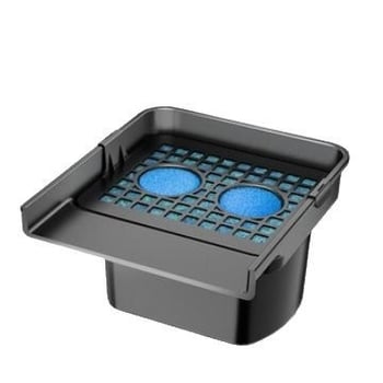 Izlaz fontane za ribnjak s vodopadom — programabilno upravljan; kombinirano raspršivanje; ABS plastika; težina 3 kg