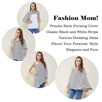 Husă multifuncțională pentru alăptat și umbre pentru cărucior - design pull-over fără mâneci, material milk silk, 95–100% poliester, 141–160 g/m², universal pentru toate anotimpurile