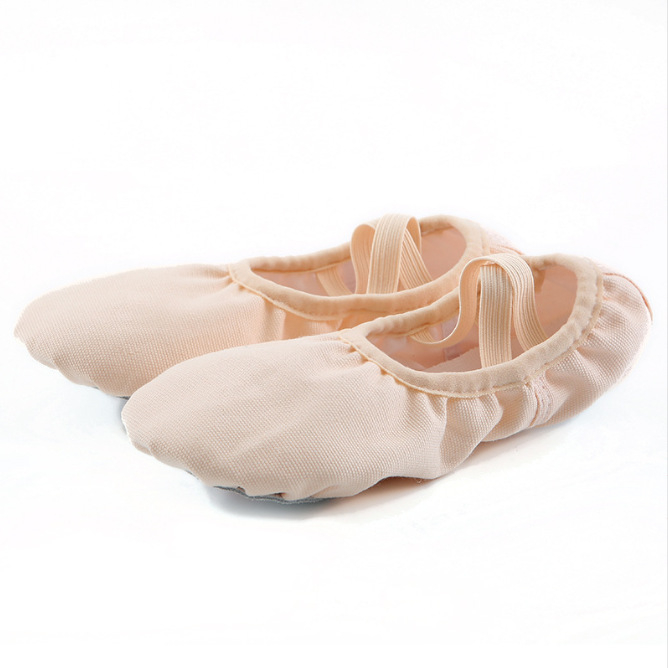 Gyerekeknek szóló balett puha cipő, vászon felső rész, irodalmi retro stílus, alkalmas balethez, 5 éveseknek