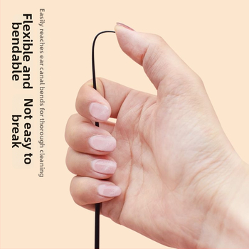 Nástroj na čistenie uší so svetielkujúcim lúčom v tme, plastová rúčka, mäkký elastický dizajn, bezbolestné čistenie ušného kanála, model 98AjE0j+dAEYnMP/3UOMNdIEKCE=