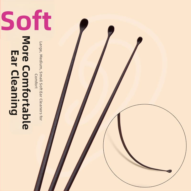 Nástroj na čistenie uší so svetielkujúcim lúčom v tme, plastová rúčka, mäkký elastický dizajn, bezbolestné čistenie ušného kanála, model 98AjE0j+dAEYnMP/3UOMNdIEKCE=