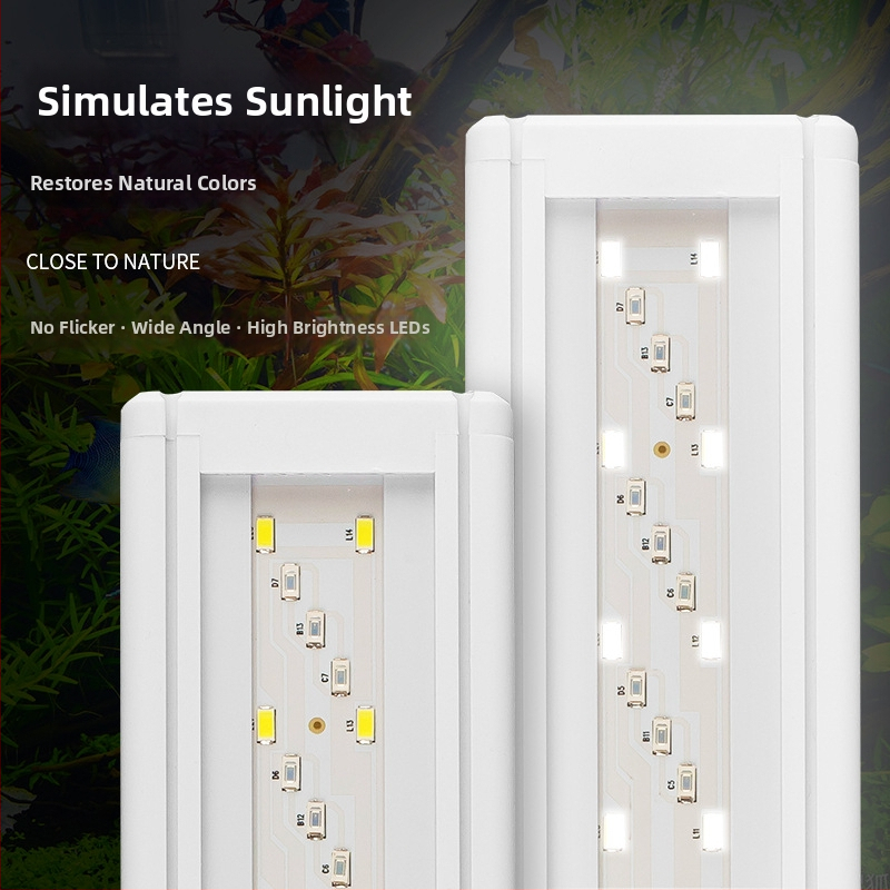 LED akvarijska lampica s klipom – energetski učinkovita, podesiva snaga, PVC kućište, marka Yusheng, <36W