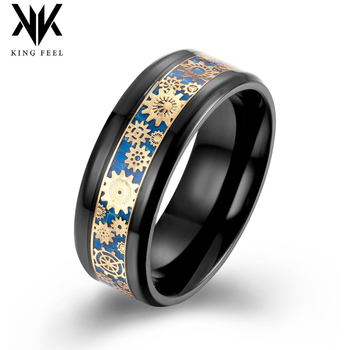 Prsten od titan čelika s geometrijskim stilom, unisex dizajn