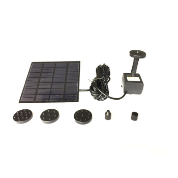 Solárna fontána – mini DC Brushless čerpadlo pre bazén, kombinovaný výstrek, plastová konštrukcia, Temeixi