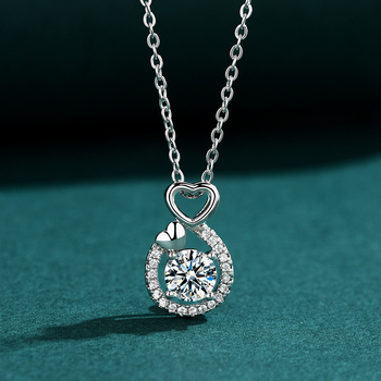 Висулка със сърцевидна форма от неръждаема стомана, моден градски стил