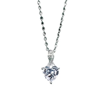 Висулка със сърцевидна форма от неръждаема стомана, моден градски стил