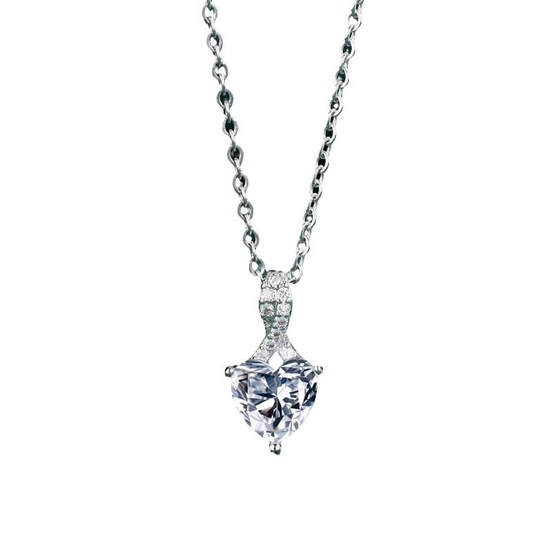 Висулка със сърцевидна форма от неръждаема стомана, моден градски стил