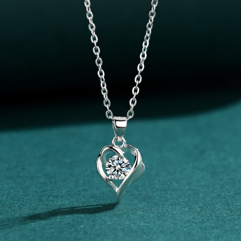 Висулка със сърцевидна форма от неръждаема стомана, моден градски стил