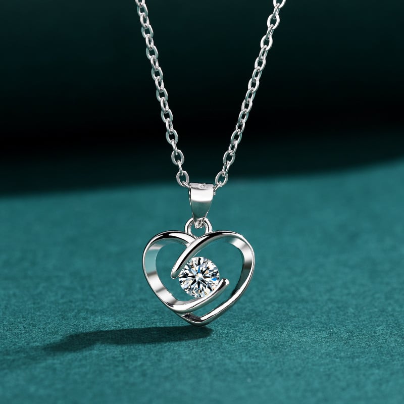 Висулка със сърцевидна форма от неръждаема стомана, моден градски стил