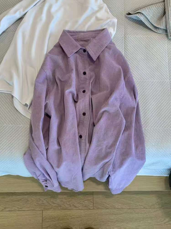 Košulja od pamuka, dugi rukavi, polo ovratnik, slobodan kroj