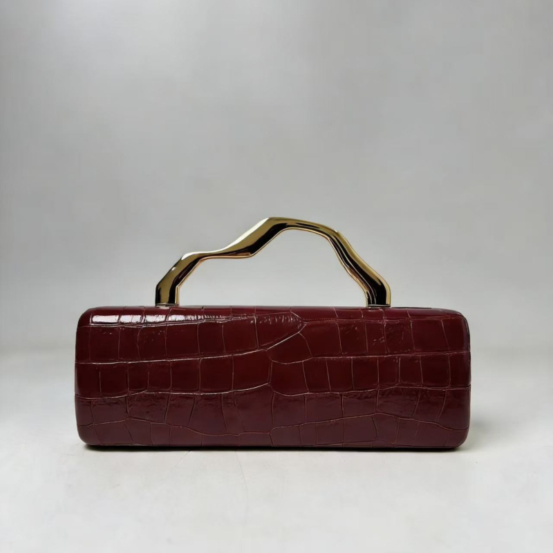 Ženska večernja torbica s leopard printom, PU koža, pravokutni baguette oblik, magnetsko zatvaranje, poliester podstava, svakodnevna upotreba