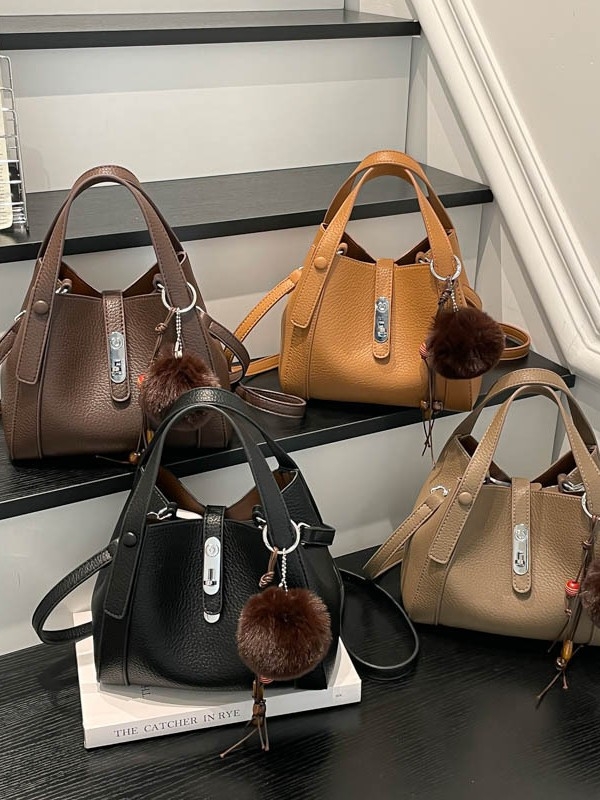 Visokokvalitetna lagana luksuzna crossbody torba s setom majka-kćer, PU materijal, oblik kofera, zatvaranje kopčom, jedna naramenica, zima 2025
