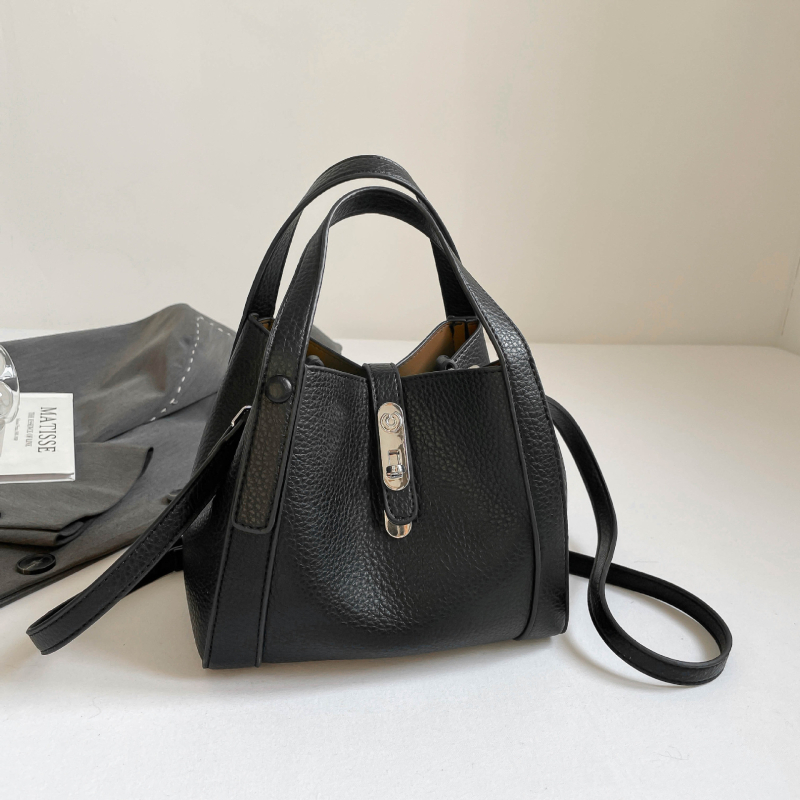 Visokokvalitetna lagana luksuzna crossbody torba s setom majka-kćer, PU materijal, oblik kofera, zatvaranje kopčom, jedna naramenica, zima 2025