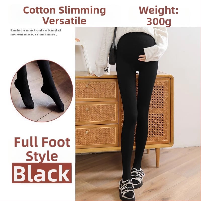 Colanți de bază pentru maternitate – groși și calzi, talie înaltă, lungi, viscoză 80–90%