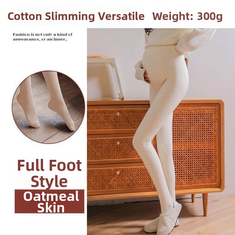 Colanți de bază pentru maternitate – groși și calzi, talie înaltă, lungi, viscoză 80–90%