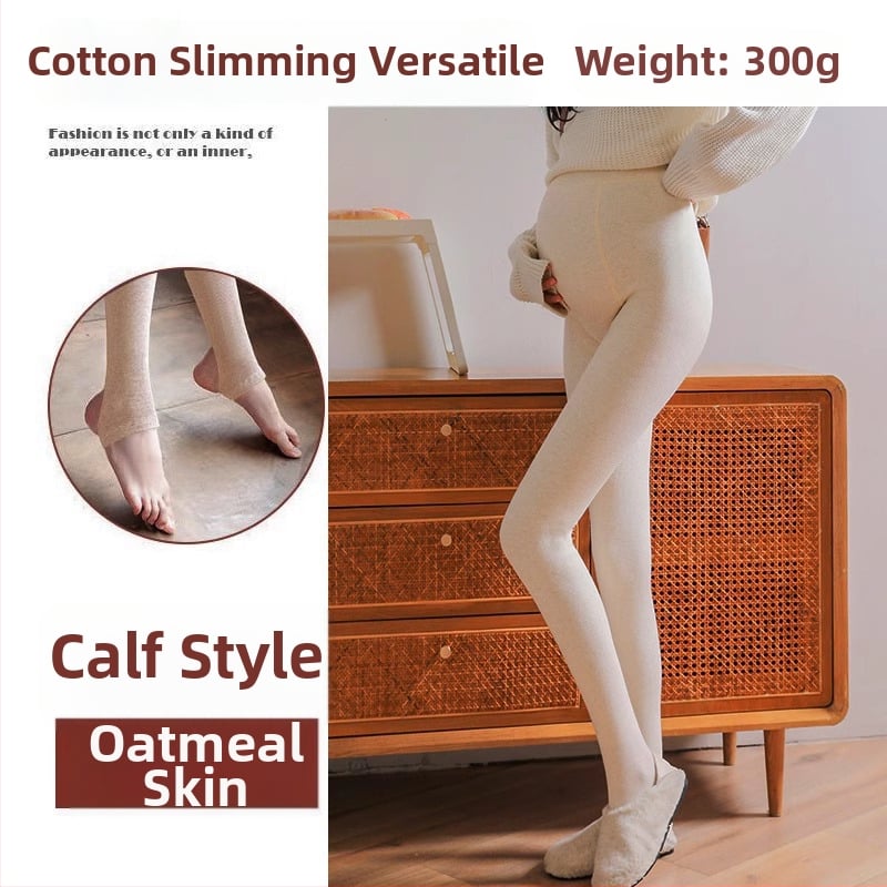 Colanți de bază pentru maternitate – groși și calzi, talie înaltă, lungi, viscoză 80–90%