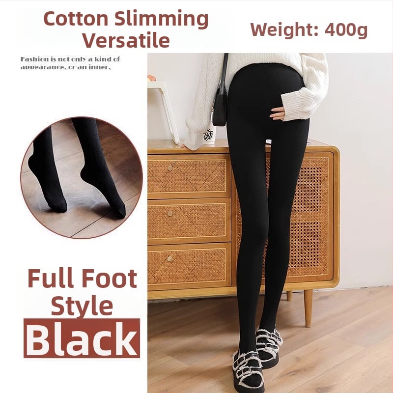 Colanți de bază pentru maternitate – groși și calzi, talie înaltă, lungi, viscoză 80–90%