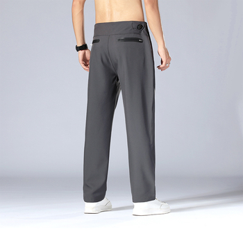 Ανδρικά παντελόνια με ίσια γραμμή – Newkesson, Ύφασμα Πολυεστέρα 92%, Διατηρούν τη Θερμότητα