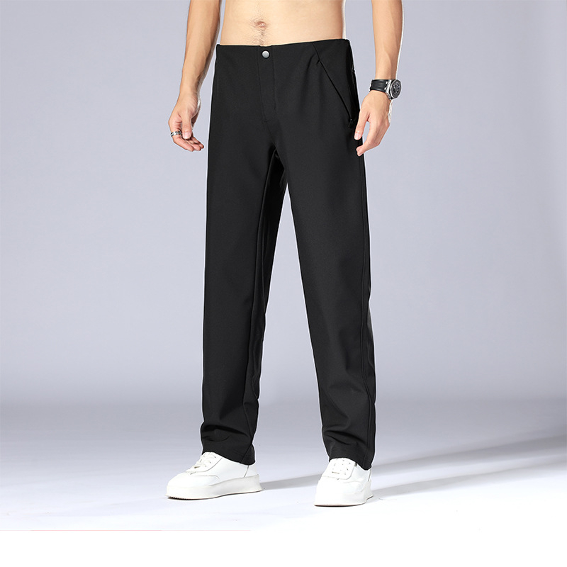 Ανδρικά παντελόνια με ίσια γραμμή – Newkesson, Ύφασμα Πολυεστέρα 92%, Διατηρούν τη Θερμότητα