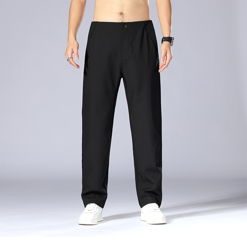 Ανδρικά παντελόνια με ίσια γραμμή – Newkesson, Ύφασμα Πολυεστέρα 92%, Διατηρούν τη Θερμότητα