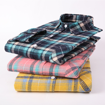 Cardigan-cămașă pentru bărbați din bumbac cu carouri, mâneci lungi, guler pătrat, stil lejer