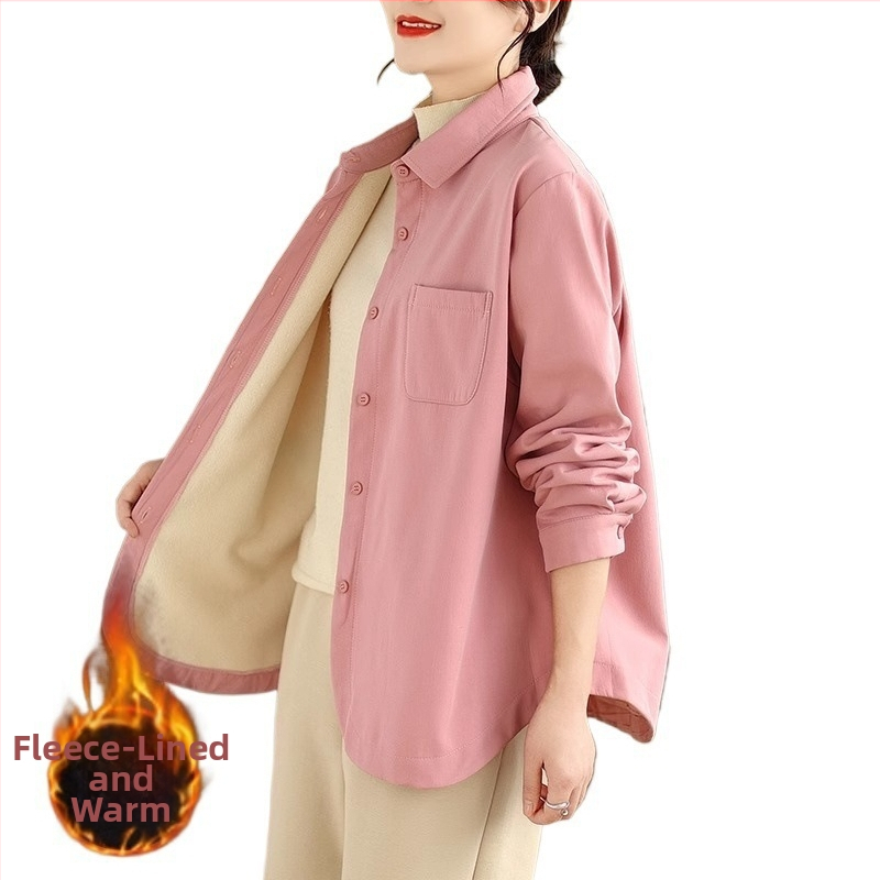Satenska košulna jakna, osnovni materijal poliester, cardigan stil, ovratnik košulje, dugi rukav
