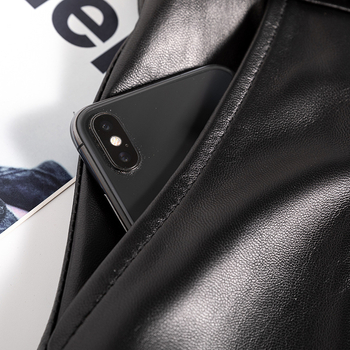 Кожена пола А‑линия, дълга за жени, естествена кожа, овча кожа, мономатичен модел, елегантен стил, пролет 2025