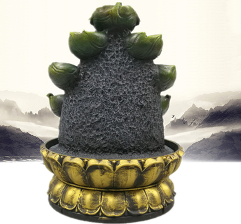 Buddha figura od smole s vodnim pejzažem, kineski stil, proces smole, kartonsko pakiranje