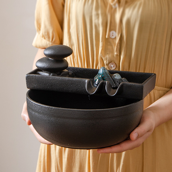 Kerámia anyagú akváriumi vízszivattyú – modern minimalista design, testreszabható feldolgozás, felület spray bevonattal; anyag: kerámia; folyamat: festett