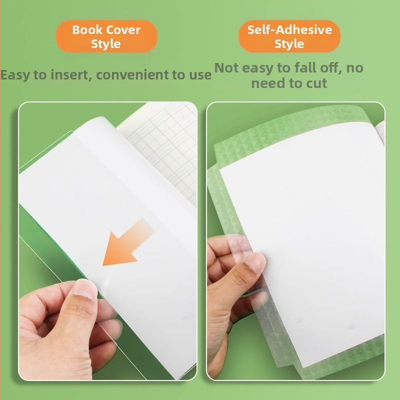 PP priehľadný samolepiaci obal na zošity pre základnú školu, vhodný pre triedy 1-2 a 3-6.