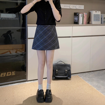 Дамска плетена пола с А‑образна линия, прилепваща към ханша, полиестер, 95%+ плат, Зима 2025