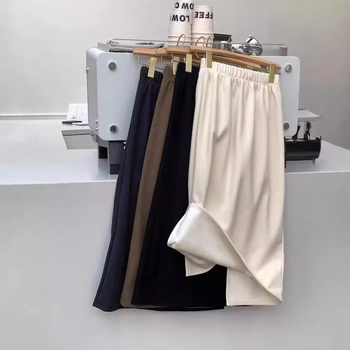 A-line миди пола, Casual стил, полиестер 70–80%, без гладене, midi дължина