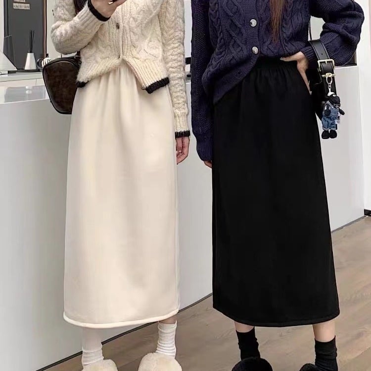 A-line миди пола, Casual стил, полиестер 70–80%, без гладене, midi дължина