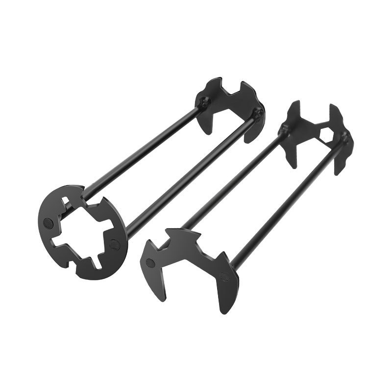 Πολυχρηστικό κλειδί για νεροχύτη και βρύση, εργαλείο χαλάρωσης, εγκατάσταση και αφαίρεση μπάνιου, κλειδί με διπλό άξονα (Μάρκα: 11 • Υλικό: Ατσάλι από άνθρακα • Κωδικός προϊόντος: Bs 01 • Στυλ: Προσιτή πολυτέλεια)