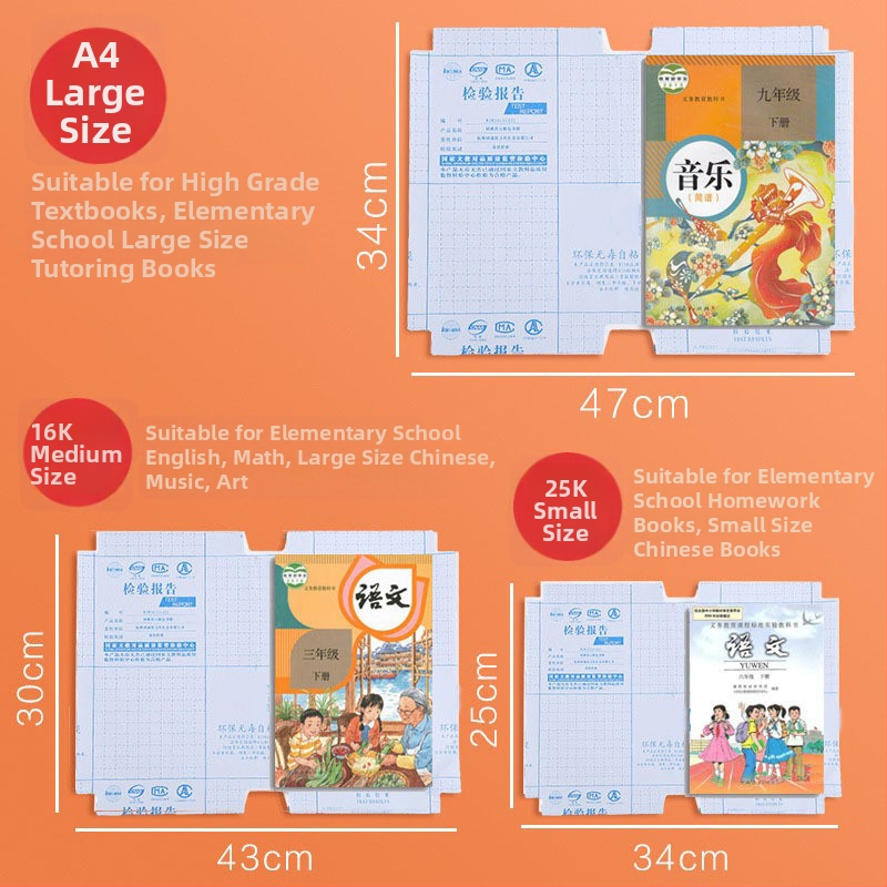 Priehľadný samolepiaci obal na knihy s diamantovým vzorom, vodotesný a protišmykový, s lepidlom na báze vody, pre študentov