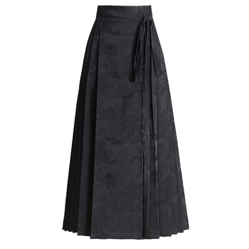 Jacquard A-linijska duga suknja, poliester 90-95%, proces: kolaž šivanje, stil: gradski chic