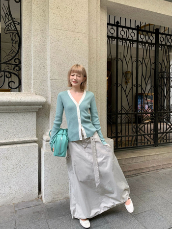 UNITY MODE Radna suknja - Jednobojna, Pamučna smjesa, 30–50% Poliester, Duga suknja, Proljeće 2026