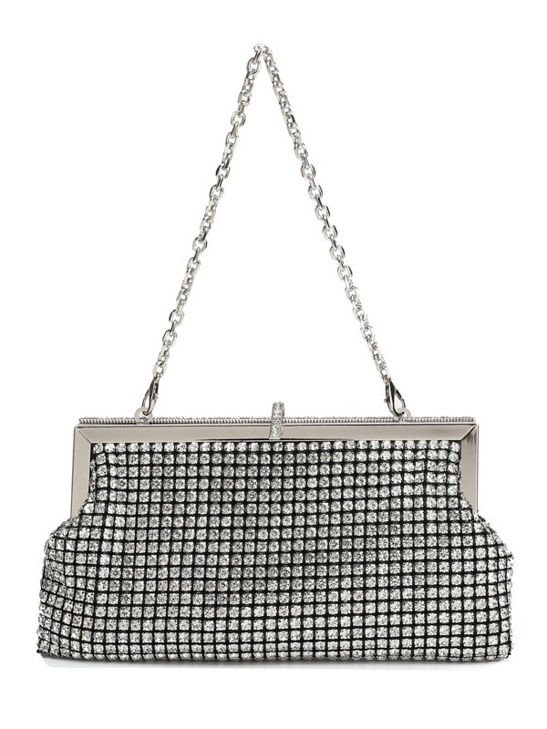 Ručno izrađena večernja clutch torbica s kristalima, kopča za zatvaranje, ramena/crossbody, party torba od poliestera, vertikalni kvadratni oblik, unutarnji pretinac za dokumente