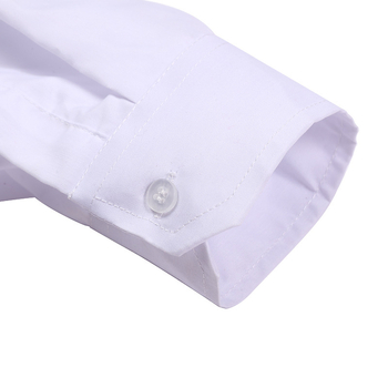 Cămașă pentru bărbați cu mâneci lungi, guler pătrat, croială lejeră, 100% poliester