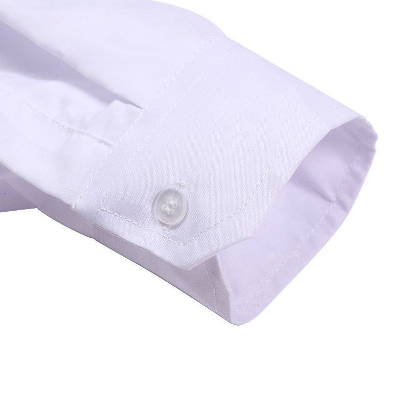 Cămașă pentru bărbați cu mâneci lungi, guler pătrat, croială lejeră, 100% poliester