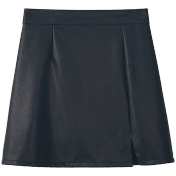 A‑linijska kratka suknja, visokim strukom, poliester, sa šlicem, gradski stil