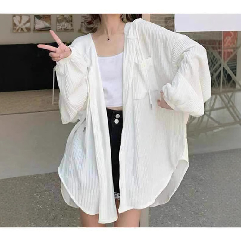 Дамско тънко летно яке с качулка и дълги ръкави, Ice Silk полиестер, съдържание на основна материя 50–70%, едноредово закопчаване