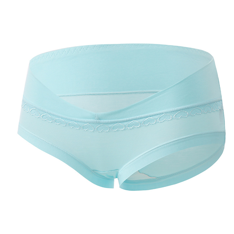 Chiloți de maternitate fără cusături din modal, talie joasă, susținere pentru burtă, căptușeală din bumbac