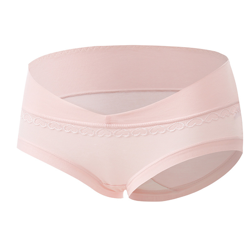 Chiloți de maternitate fără cusături din modal, talie joasă, susținere pentru burtă, căptușeală din bumbac