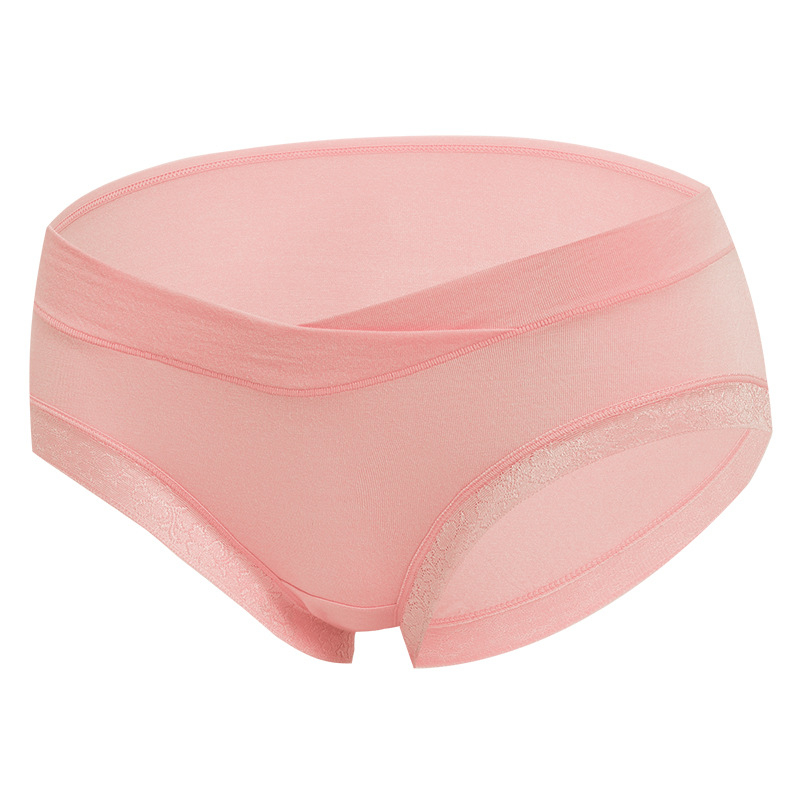 Chiloți de maternitate fără cusături din modal, talie joasă, susținere pentru burtă, căptușeală din bumbac