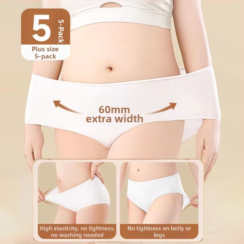 Chiloți de unică folosință pentru femei, talie înaltă, după naștere, 90–95% bumbac, căptușeală din bumbac