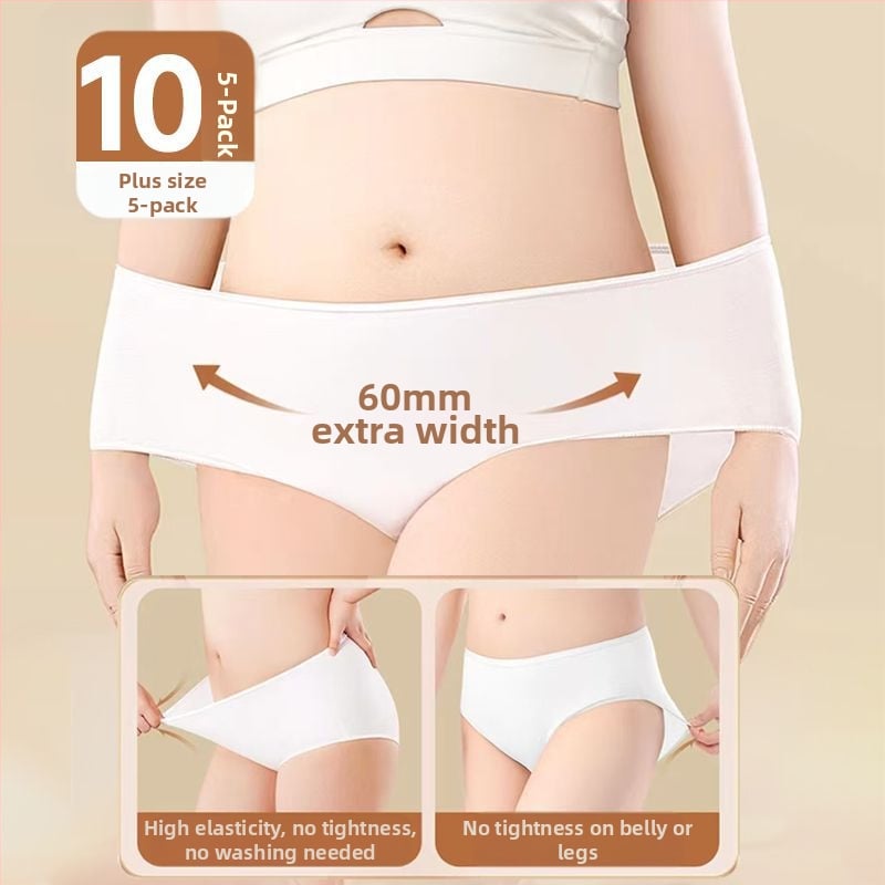 Chiloți de unică folosință pentru femei, talie înaltă, după naștere, 90–95% bumbac, căptușeală din bumbac
