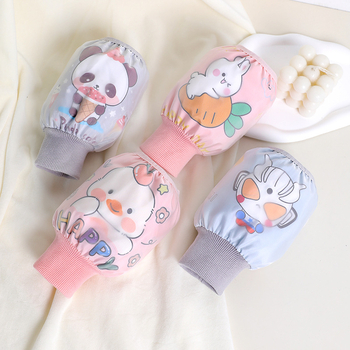 Παιδικό μανίκι γραφής, unisex, με σχέδιο καρτούν, διπλό υδρο-αδιάβροχο και κατά των λεκέδων, Ruiya επίχρισμα, Φθινόπωρο 2025